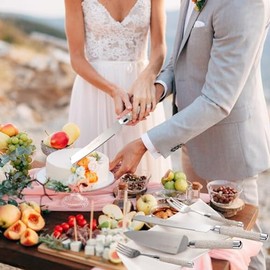 Juego de corte para tartas de boda, cuchillo para tartas de boda y juego de servidor con tenedor para el Sr. Mrs para aniversario, compromiso, cumpleaños