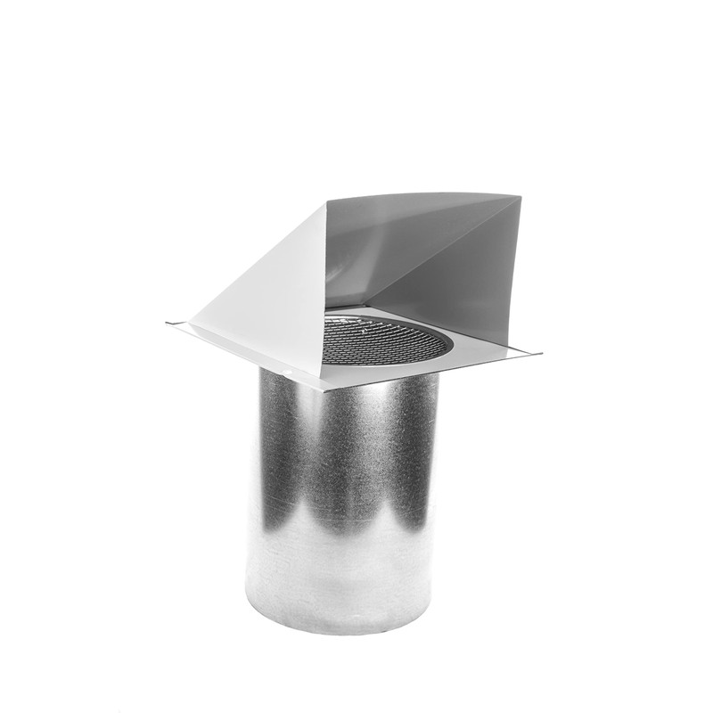 FAMCO Galvanized Steel Hooded Wall Vent with Screen, Used for