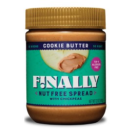 Finally Nut Free Cookie Butter - Speculoos Cookie Inspired Spread, Top-9 Allergen Free, Vegan, Gluten-Free, 3g of Protein, Less Sugar Than Leading Brands, Creamy and Delicious, Plant-Based, Dairy-Free, Soy-Free, School Safe. Better-for-You Treat!