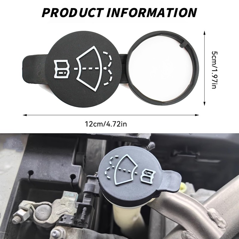 Couslcd Car Windshield Wiper Washer Fluid Reservoir Tank Bottle Cap