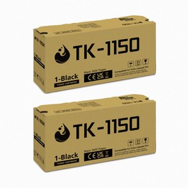 TK-1150 for Kyocera Toner TK1150 for Kyocera Ecosys M2135dn M2635dn M2635dnw M2735dw Kyocera ECOSYS P2200 P2235d P2235dn P2235dw P2235 Series Printer (2-Black)