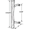 Prime-Line C 1034 Sliding Patio Door Wood Pull, Chrome Plated