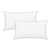 Fennco Styles 100% Polyester Fiber Pillow Filler Insert, White (Rectangular
