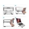 Loenwie Laptop Stand, 3 Gear Adjustable Collapsible Computer Stand Portable