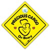 Precious Cargo On Board Car Sign Suction Cup Car Window