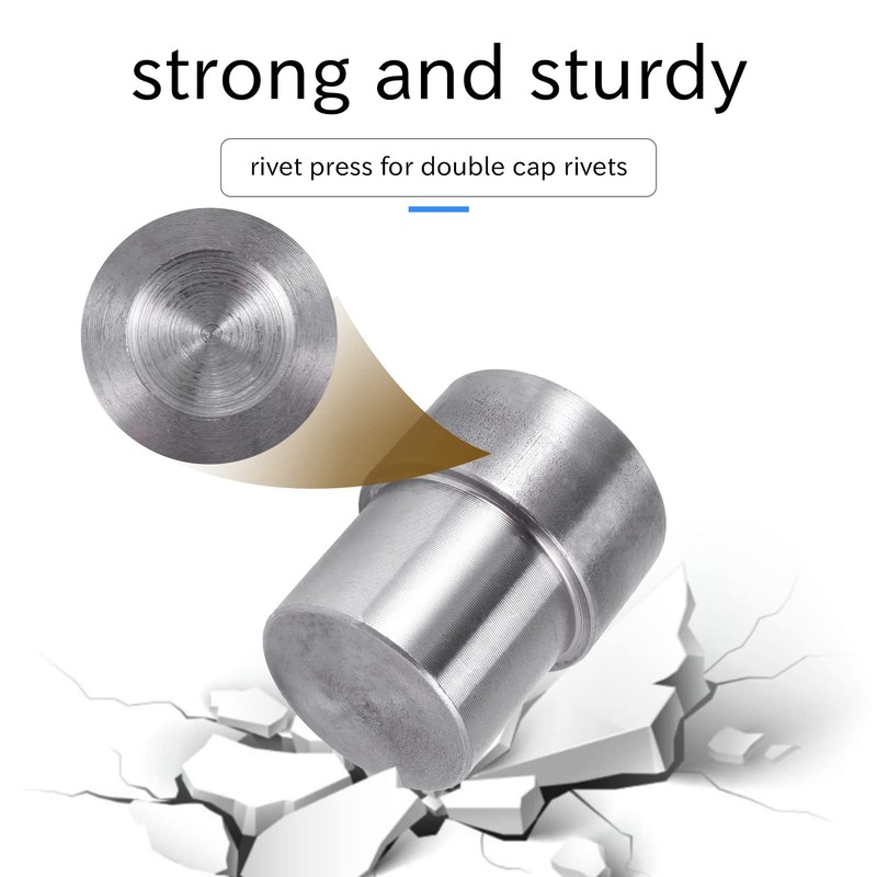 Ticarus 5 Sets Double Rivets Dies(5mm/6mm/8mm/10mm/12mm)