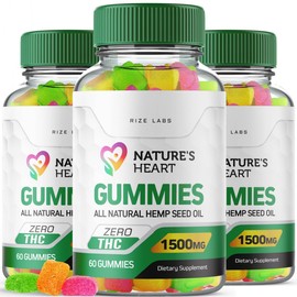 (3 Pack) Nature's Heart Gummies - Nature's Heart for a Better Wellbeing, All-Natural Supplement for Calmness, Sleep, and Overall Wellness, Holistic Relaxation Gummy, Nature'sHeart Review (180 Gummies)