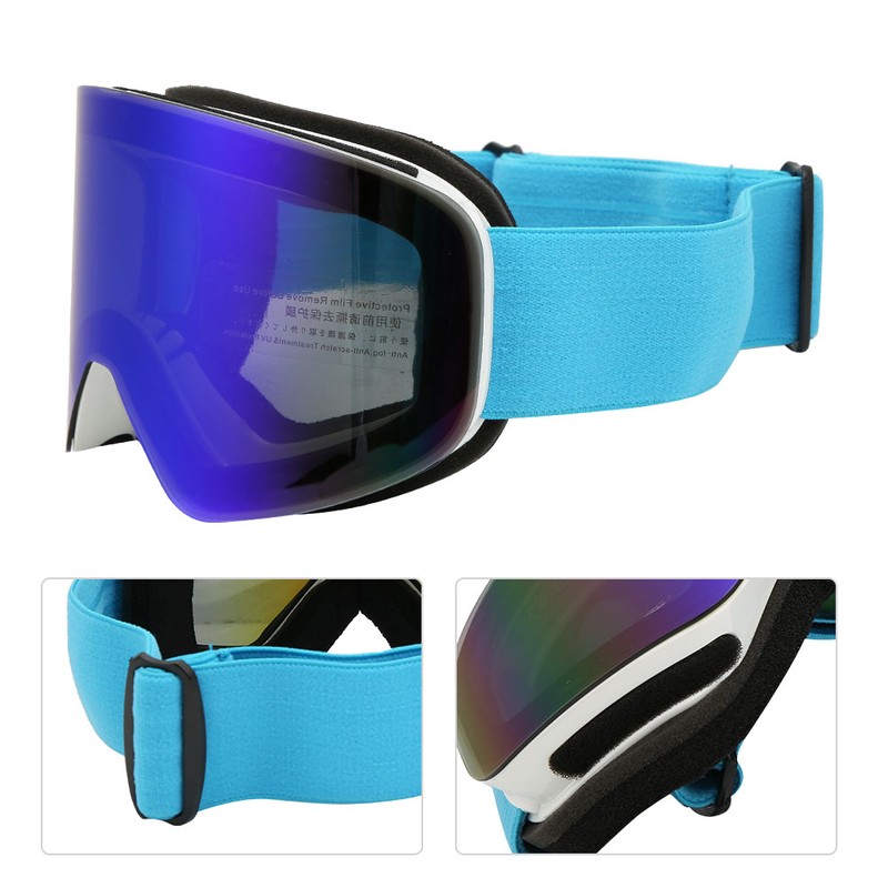 Unisex Adult Outdoor Double Lens Magnitic Large View Ski Cyling