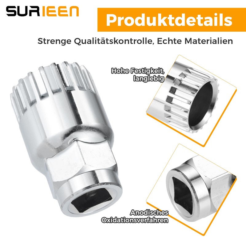 SURIEEN 20-Tooth Bicycle Bottom Bracket Wrench, Bicycle Bottom Bracket Remover