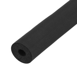 sourcing map Foam Tubing for Handle Grip Support, Pipe Insulation Outside Pipe Lagging, 16mm(5/8") ID 34mm OD 1m Black