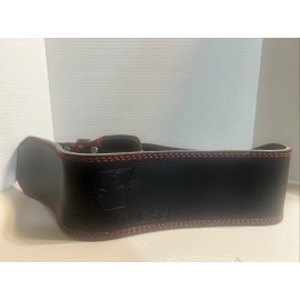 Pro fitness Black Leather  XL Adjustable Work Out Belt