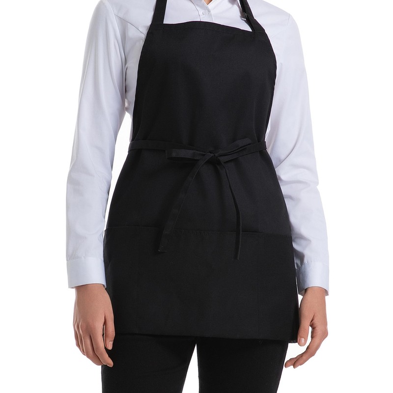 Syntus 1 Pack Bib Apron, Black
