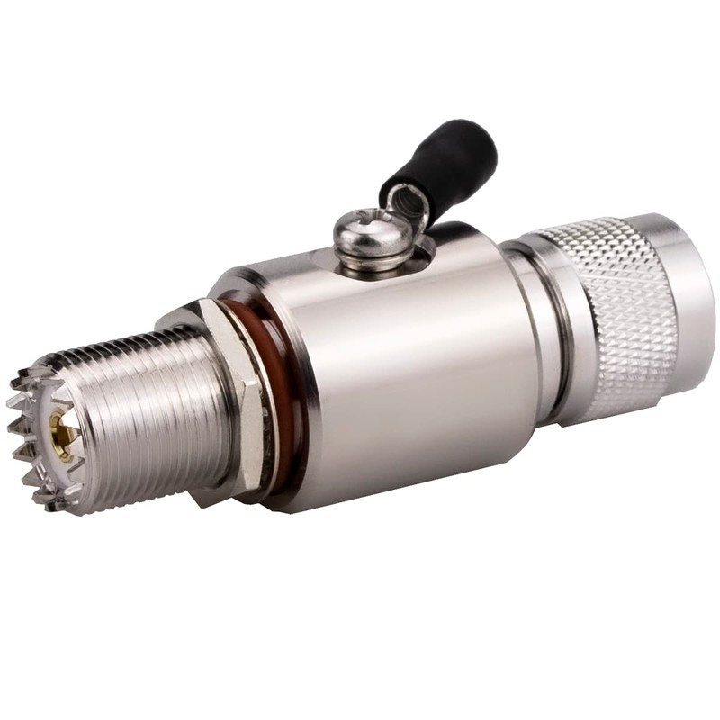 Whisary UHF Lightning Arrestor PL-259 Lightning Surge Protector UHF Male