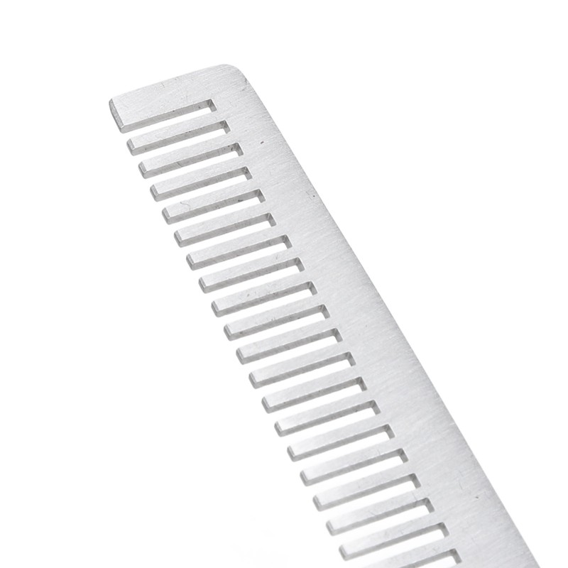 Switchblade Oil Hair Comb Stainless Steel Portable Automatic Spring Folding