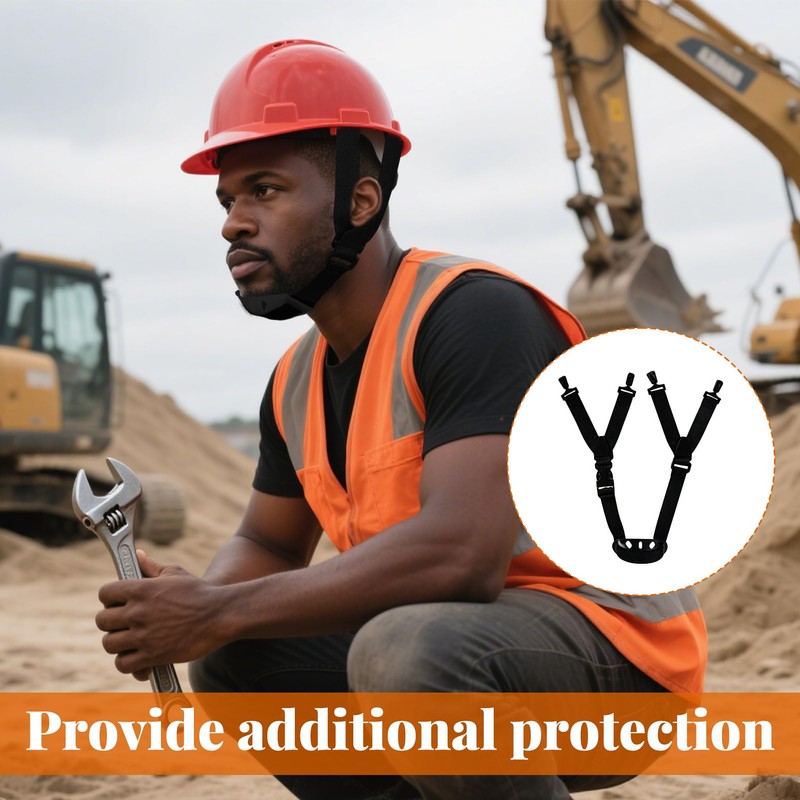 Hard Hat Chin Strap,3 PCS Adjustable Black Chin Strap for