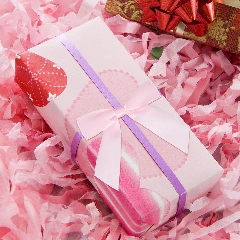 PATIKIL 50 Pcs Satin Ribbon Twist Tie Bows 3.5 Inch