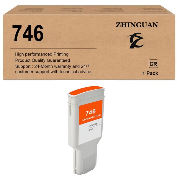 ZHINGUAN Remanufactured 746 Photo Ink Cartridge Works for DesignJet Z6