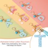 PATIKIL Alphabet Initial Letter Keychain, Resin Cute Keychains with Tassel