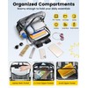 Vorspack Clear Backpack with TSA Lock, Large Clear Bookbag, Black