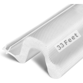 10M/392inch Kerf Weather Stripping for Doors,PU Foam V Shaped Door Draft Excluder Tape,PVC Soundproof Window Insulation Gasket Rubber Seal Replacement,External Door Frame Sealing Draught Excluder Whit