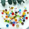 LIMAOLLY 140pcs 8mm Faceted Crystal Glass Beads Round Spacer Beads