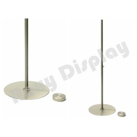 (JF-F10/12W+BS-04+CAP-M04) Female Foam Dress Form + Round Metal Base & Top