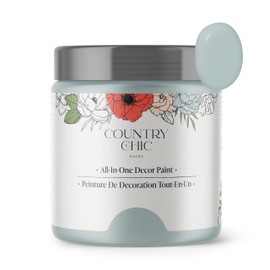 Country Chic All-in-One Chalk Paint for Furniture, Cabinets, Home Decor, Eco-Friendly, Matte Finish, Built-In Primer & Top Coat for Wood, Metal - No Wax Needed (Dune Grass (Green), - Pint 16 oz (475 ml)