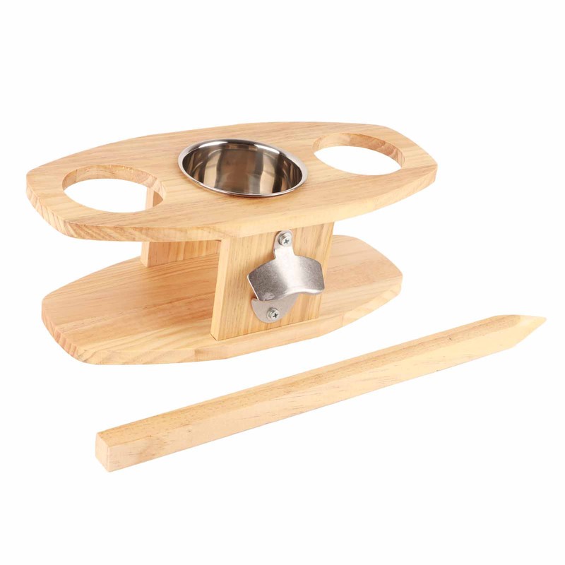 Outdoor Wine Table Portable Wine Picnic Table Wooden Wine Holder