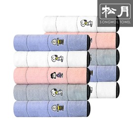 Songwol Towel Songwol Snoopy and Friends Hotel Towels 10 sheets, pink / 송월타올 송월 스누피와 친구들 호텔수건 10장, 분홍
