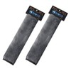 Aegis Cover Genuine Sheepskin Seat Belt Cover A Pair (Steel)
