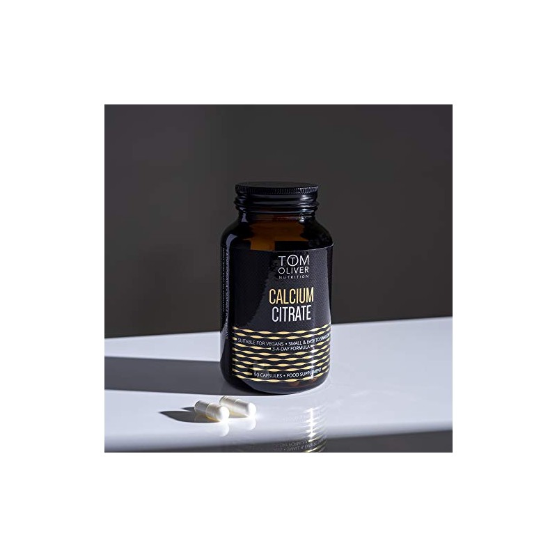 Tom Oliver Nutrition - Calcium (Citrate) - Highly Absorbable Calcium