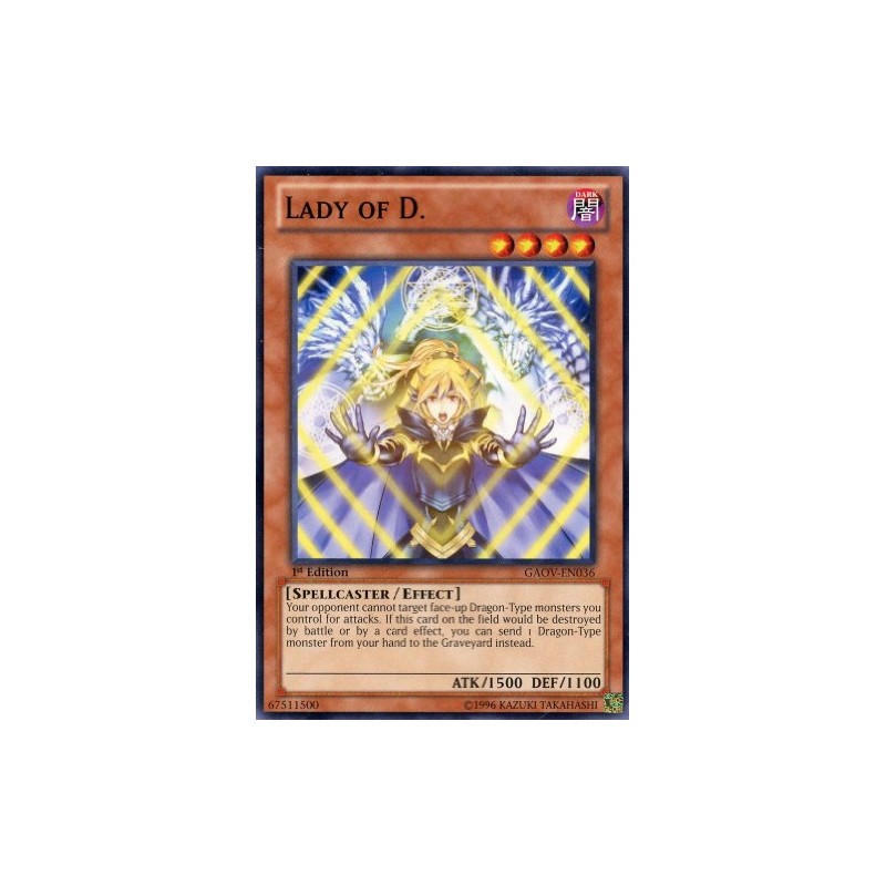 Yu-Gi-Oh! - Lady of D. (GAOV-EN036) - Galactic Overlord -