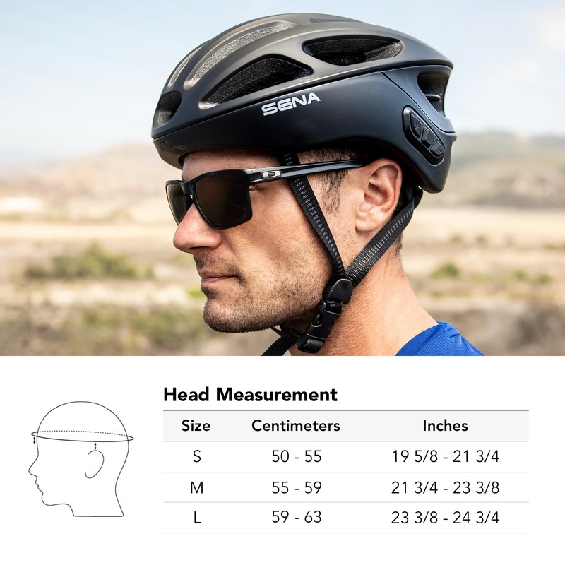 Sena R1 EVO Smart Helmet (Matte White, Medium)