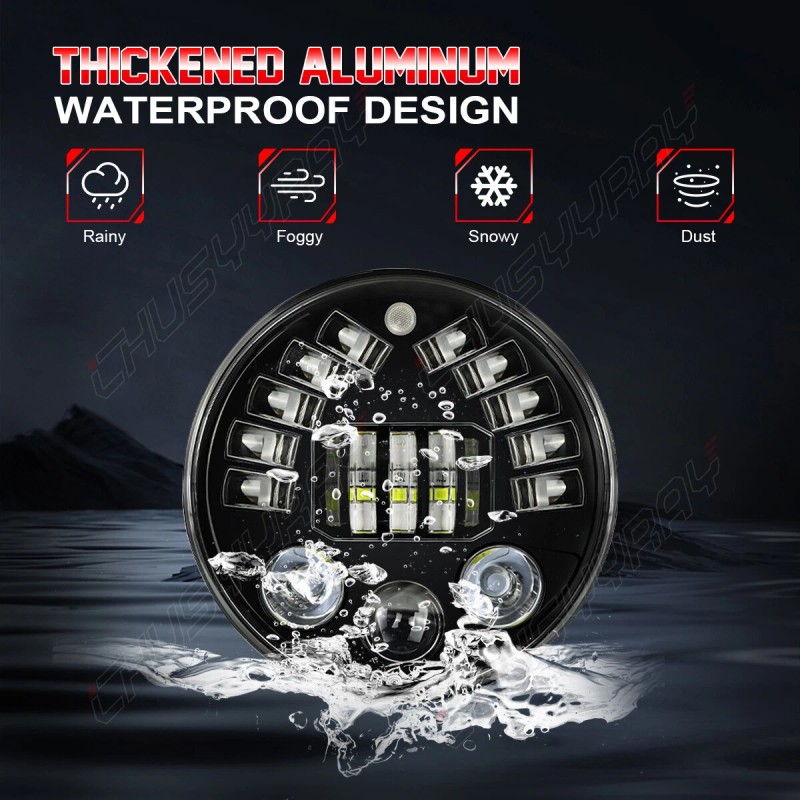 CHUSYYRAY FOR Jeep Wrangler JK 2007-2018 Combo DOT 7'' LED