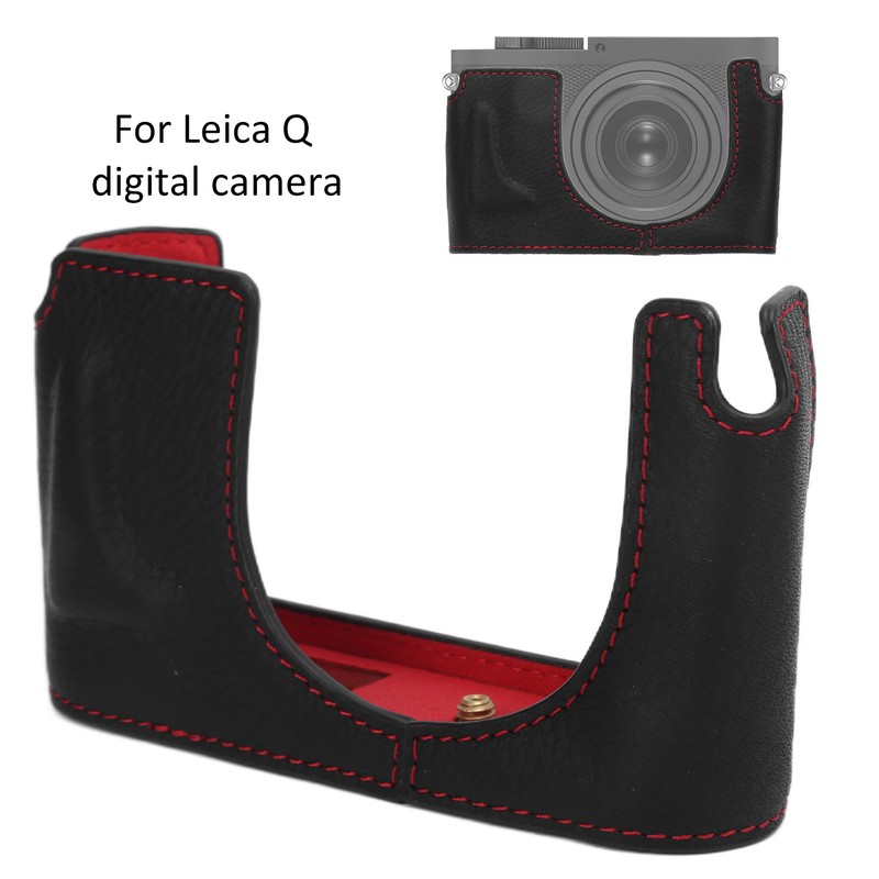 Leather Camera Half Case for Leica Q Half Body Protection