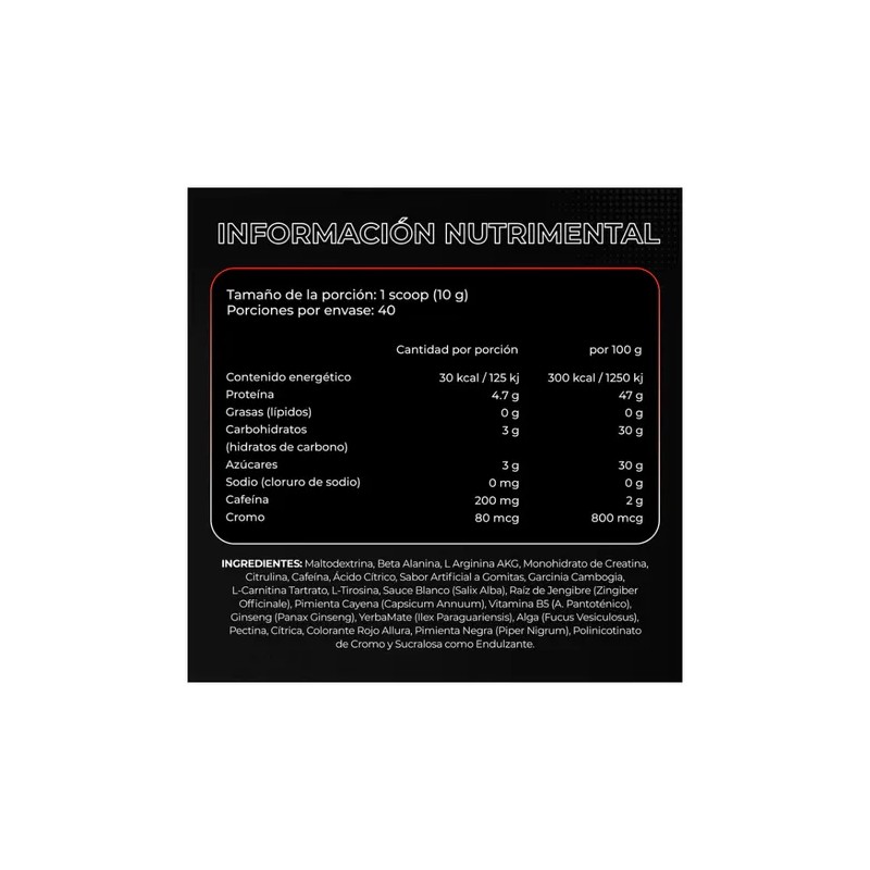 Pre Entreno Ak 47 Ripper Army Nutrition 2 En 1,