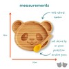 Bubba Boo Bamboo Baby Plate and Spoon Set Baby Suction