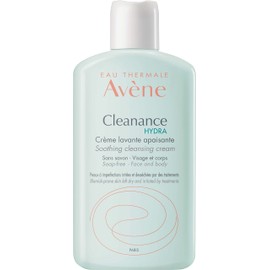 Avene Eau Thermale Avne Cleanance HYDRA Cleansing Soothing Cream, Soap-free Face cleanser, Adjunctive Care for Drying Acne Treatment, 200 ml