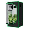 Green Hut Grow Tent 32"x32"x63", High Reflective Mylar Dark Room