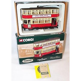 corgi classic tramway london transport fully closed tram 1.76 scale limited edition diecast model