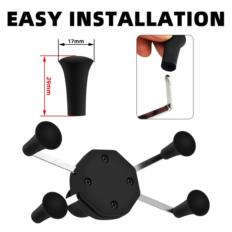 iSaddle Rubber Cap for X-Grip Mount Holder Compatible with RAM