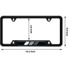 BLVD Toyota-Retro-HERITAGE-License-Plate-Frame-TRD-Offroad-Tacoma-FJ-Cruiser-4x4-GREY