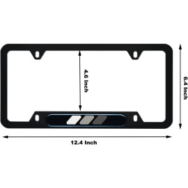 BLVD Toyota-Retro-HERITAGE-License-Plate-Frame-TRD-Offroad-Tacoma-FJ-Cruiser-4x4-GREY