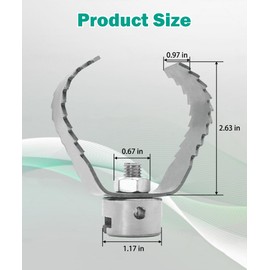 3-Inch T-150-1 3"Root Cutter Fits For Drain Cleaning,Drain Snake Drill Attachment Compatible With Ridgid 98055