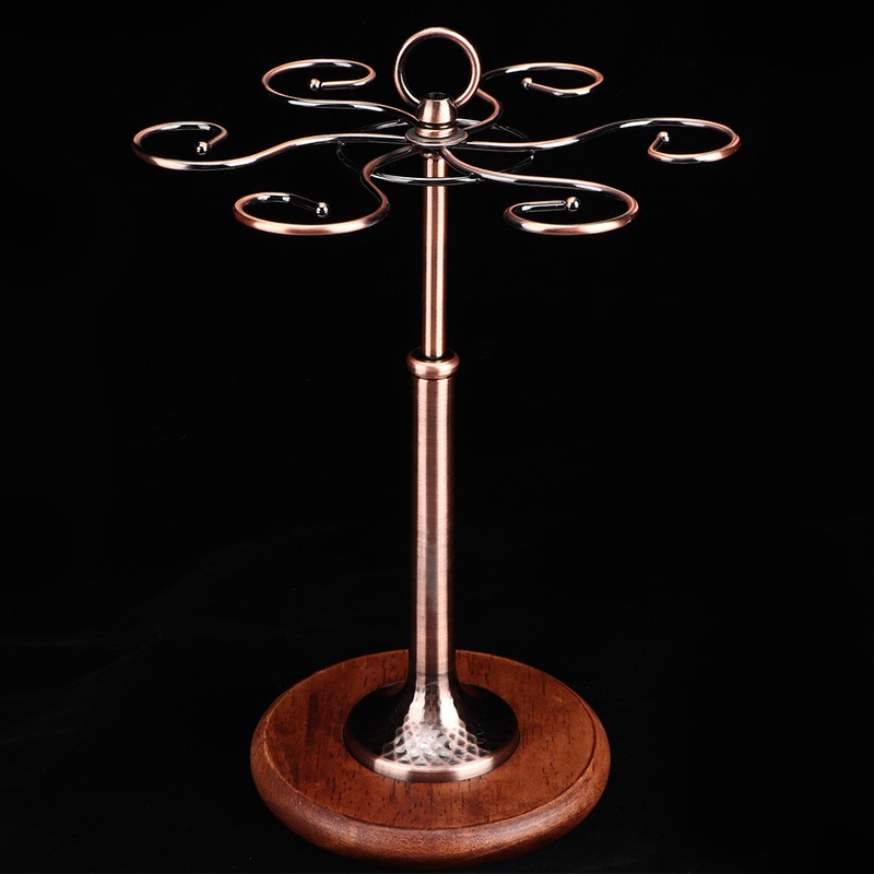 Desktop Iron 6 Bottles Wine Cup Rack Glass Holder Display