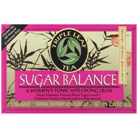 Triple Leaf Tea, Sugar Balance, 20 Tea Bags (Pack of 6)
