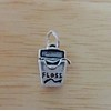 Wholesale Charms Sterling Silver 3D 14x10mm Dental Floss for Teeth