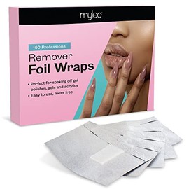 Mylee 100pcs Salon Professional Remover Foil Wraps Removes Gel Polish Fast & Easy (100pcs per box)