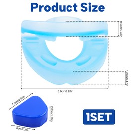 Anti Snoring Mouthpiece Devices for Men and Women, Universal Size Snoring Aids Anti Snore Sleep Apnea Mouth Guard with Storage Case for All Mouth to Snore Reduce and Sleep Apnoea for Men and Women