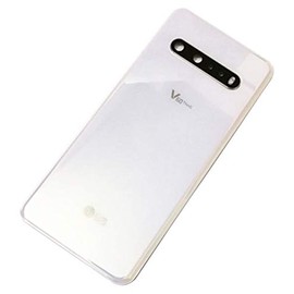 BSDTECH V60 ThinQ Back Glass Cover Replacement Housing Door with Tape Parts for LG V60 ThinQ V600 5G All Model with Tools (Classy White)